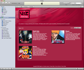 Viz on iTunes This is the snapshot of the VIZ store on iTunes